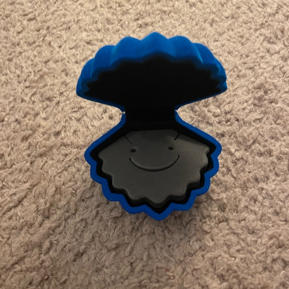 Blue Seashell Jewelry Ring Box